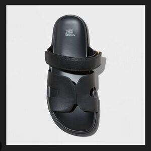 Women's Hayley Slide Sandals - Wild Fable Black Size 6.5